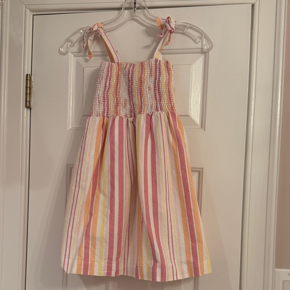Classic Prep Pink and Yellow Striped Dress